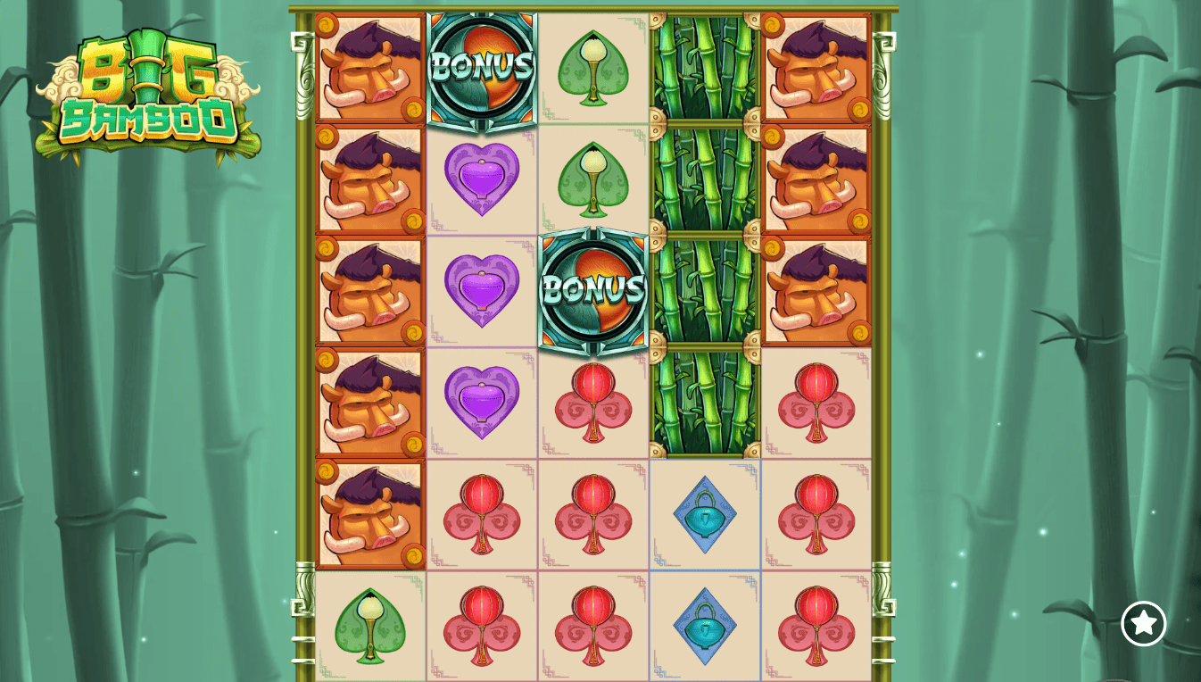 Интерфейс игрового автомата Big Bamboo